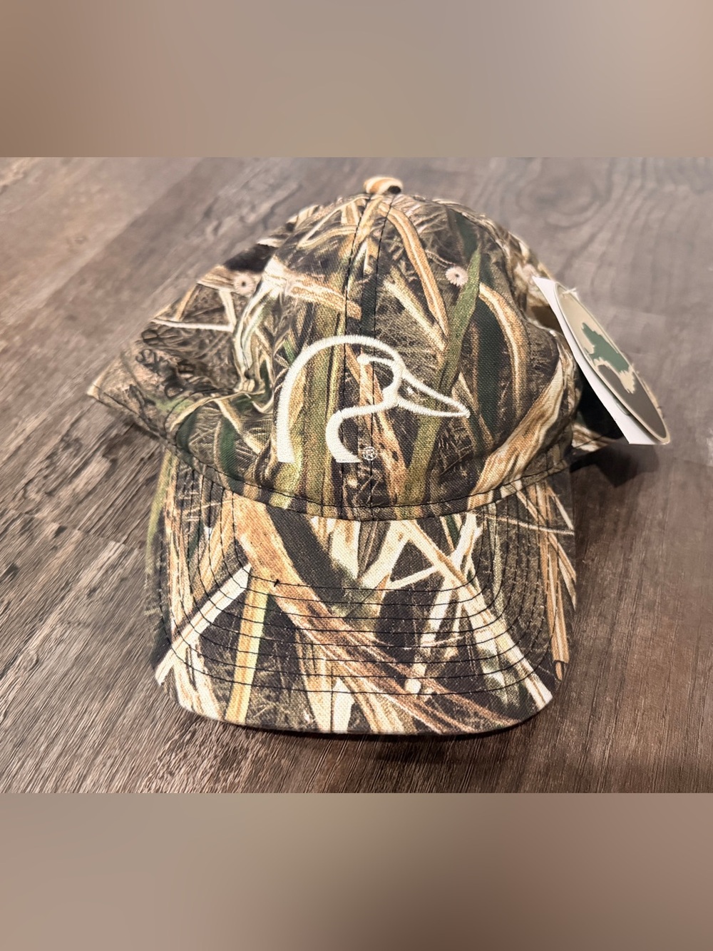 NWT Ducks Unlimited Men's Camouflage Duck Logo Cap - Green/Brown